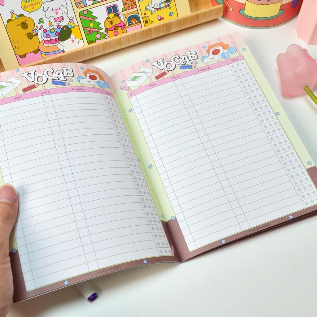 Vocab book สมุดจดคำศัพท์ 1000+ คำ พิมพ์สีทุกหน้า! รูปที่ 9