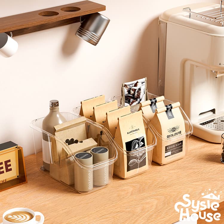 Sysie House กล่องเก็บของใส กล่องจัดระเบียบ มีล้อ เคลื่อนที่ง่าย กล่องพลาสติกเก็บของ เก็บเครื่องสําอางค์ ที่เก็บของในครัว รูปที่ 7