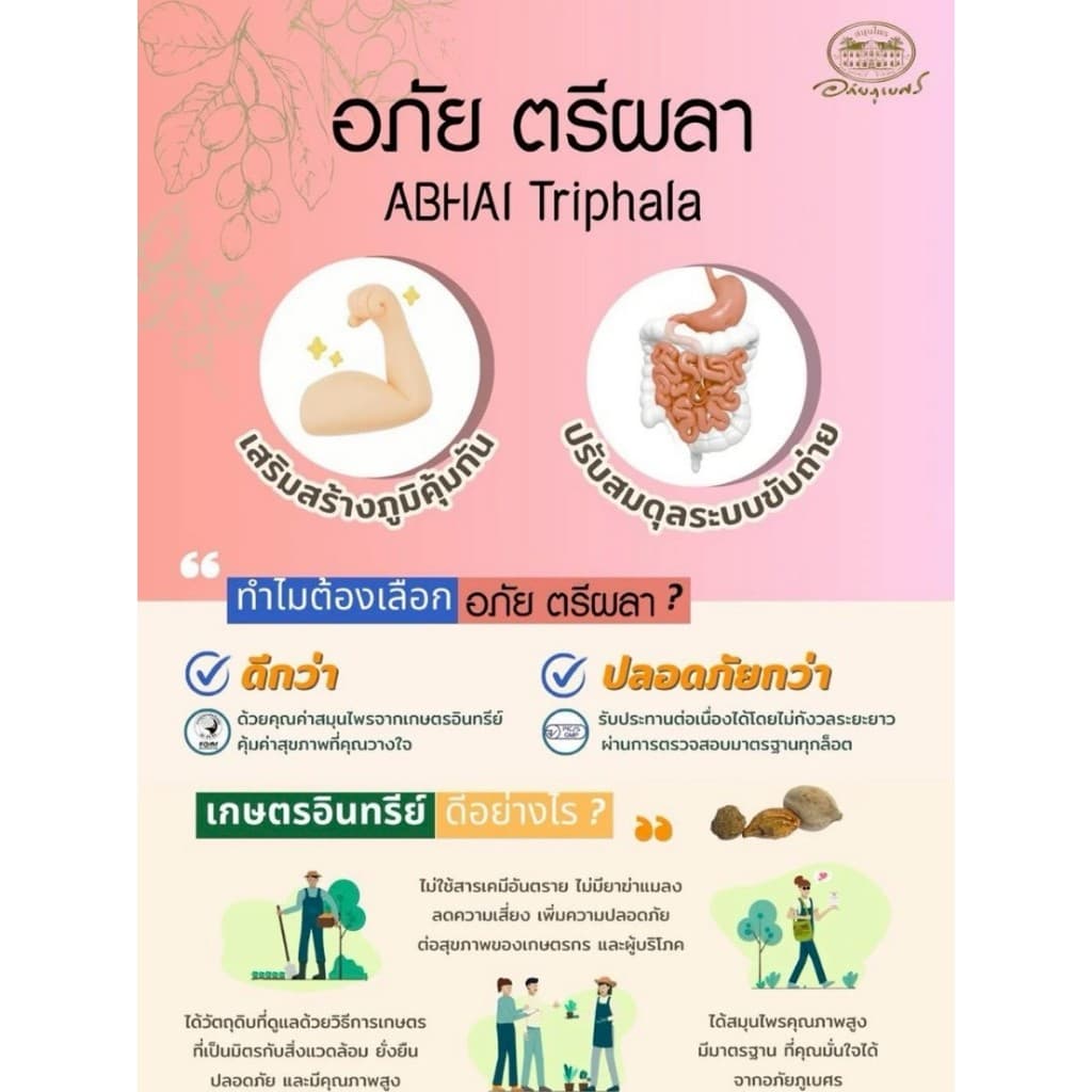 อภัย ตรีผลา - อภัยภูเบศร Abhai Triphala รูปที่ 6