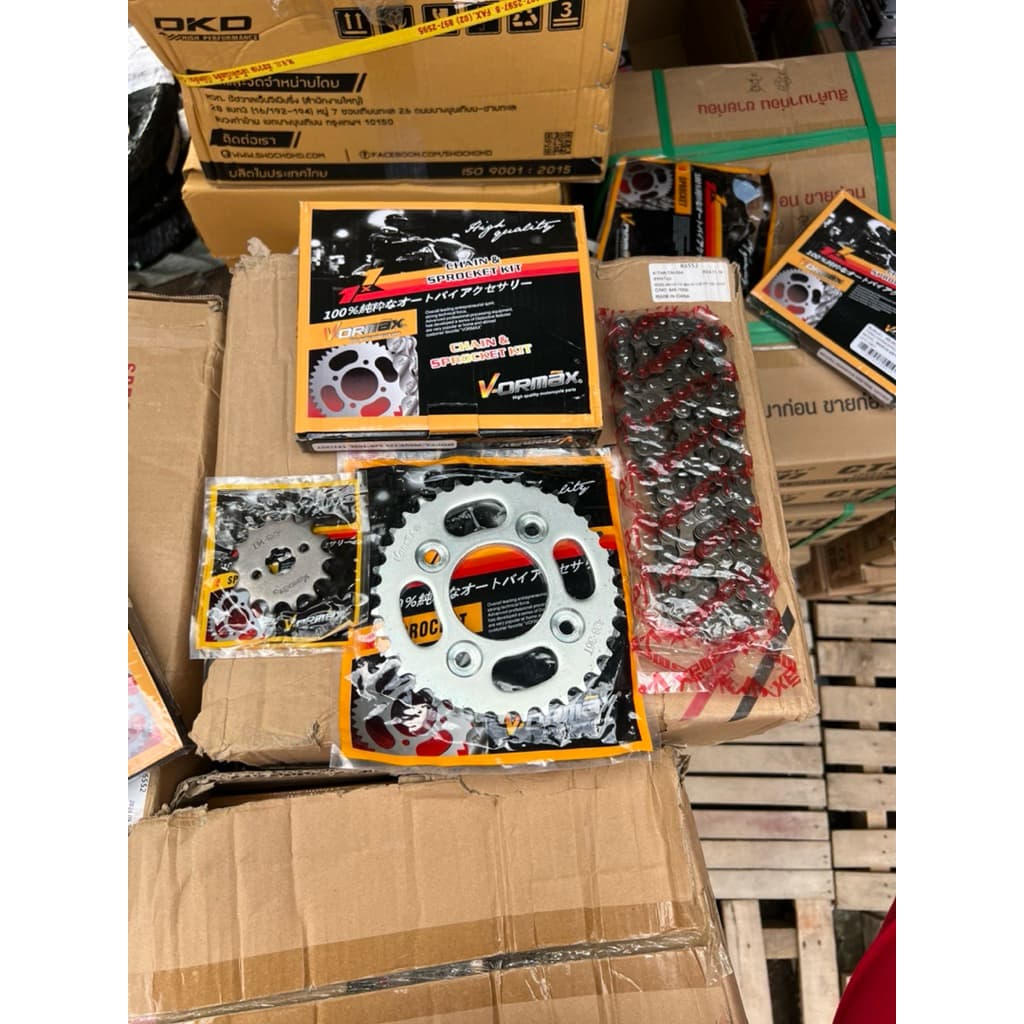 VORMAX โซ่สเตอร์ 3ชิ้น 428W125 WAVE100S ยูบ๊อกซ์ WAVE110I WAVE25I MSX125 DREAM SUPER CUP รูปที่ 2
