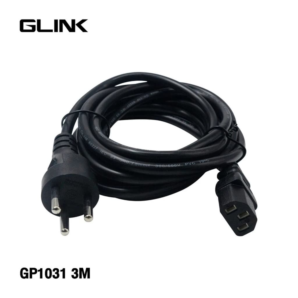GLINK GP1031 10A 250V AC CABLEสาย AC 3 รูแบน หนา 0.75mm มีความยาว 1.8 เมตร / 3 เมตร/ 5เมตร อย่างหนารองรับ มอก. รูปที่ 8