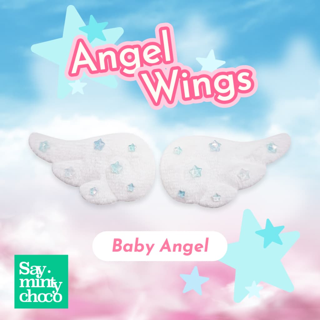saymintychoco ° Angel Wings | Hair Accessories Clip กิ๊บติดผม เข็มกลัด ปีกนางฟ้า กิ๊บนางฟ้า รูปที่ 4