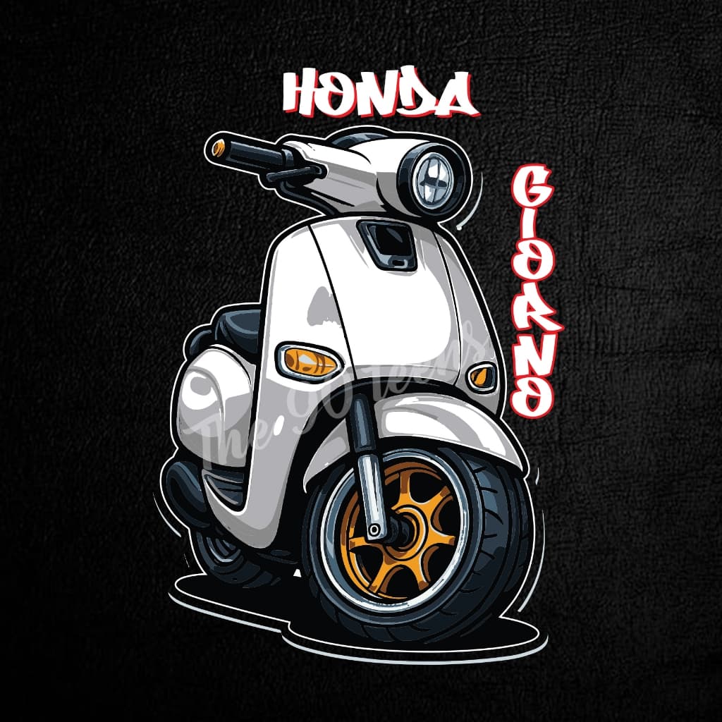 สติกเกอร์จิออโน่ สติกเกอร์ติดรถและโทรศัพท์ ลาย HONDA GIORNO มีสีรถให้เลือกถีง9สี ดีไซน์โดดเด่นไม่ซ้ำใคร sticker รูปที่ 4