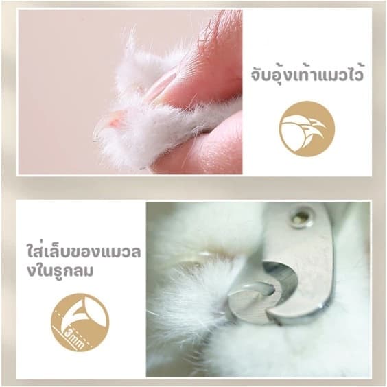 กรรไกรตัดเล็บสัตว์เลี้ยง มืออาชีพสุนัขแมวเล็บ ก ริปเปอร์ กับความปลอดภัยยามสแตนเลสสัตว์เลี้ยงกรงเล็บเล็บกรูมมิ่งกรรไกรอุป รูปที่ 6