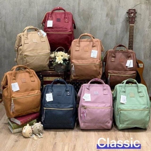 Anello PU Leather Backpack กระเป๋าเป้สะพายหลัง เป้หนังพียู รุ่น AT-B1211/AT-B1212 รูปที่ 1