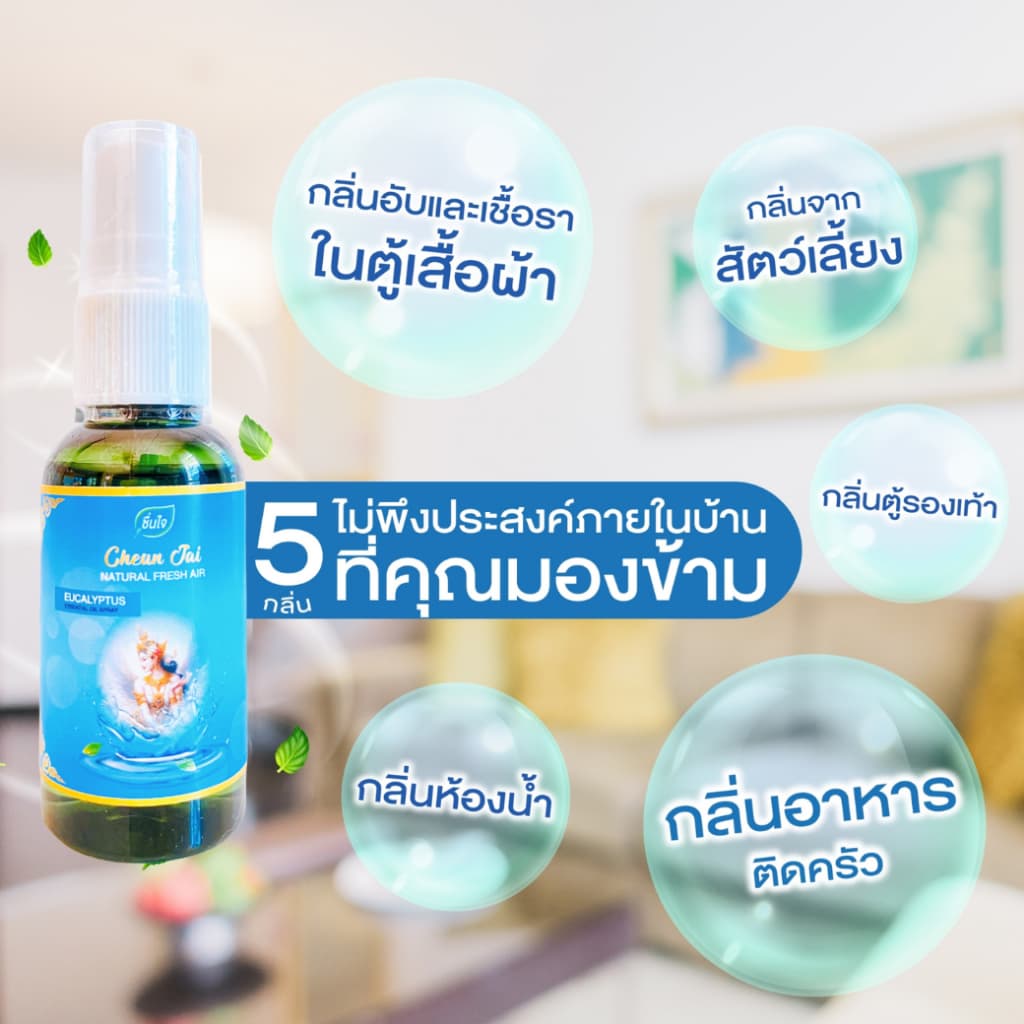 สเปรย์หอมปรับอากาศ คลายหวัด คัดจมูก ลดภูมิแพ้ แก้ไมเกรน หลับสบาย ดับกลิ่นเหม็นกลิ่นอับ ในรถ ในบ้าน รูปที่ 9