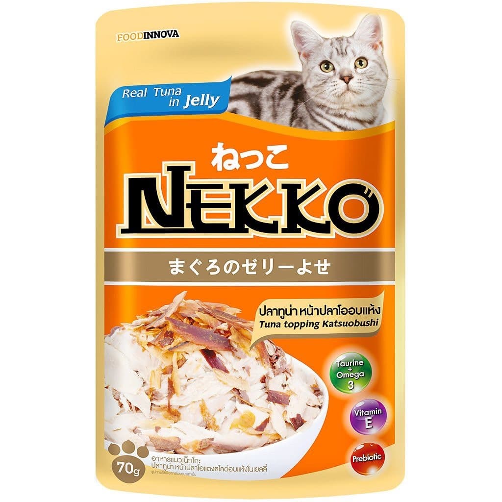 ) Nekko เน็กโกะ อาหารเปียกแมว 70g สำหรับแมวโต แมวสูงวัย รูปที่ 7