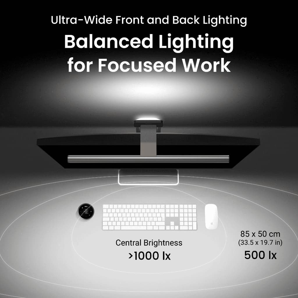 BenQ ScreenBar Halo 2 Computer Monitor Light Bar ไฟ LED สำหรับจอคอมพิวเตอร์ รูปที่ 3