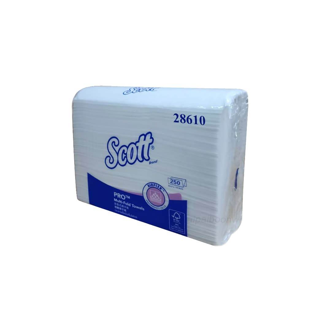 28610 กระดาษเช็ดมือSCOTT M-FOLD TOWEL รูปที่ 4