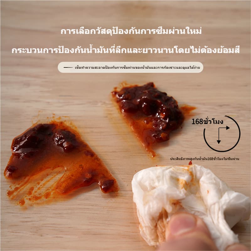 ใส/ด้าน ผ้าปูโต๊ะใส ผ้าปูโต๊ะต้านเชื้อแบคทีเรียเกรดแม่และเด็ก แผ่นรองโต๊ะพีวีซี ไร้กลิ่น ทนน้ำมัน ทนความร้อน หนา 2.5 มม รูปที่ 3