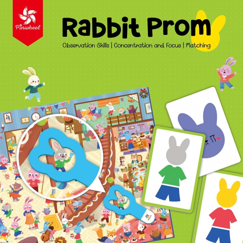 Pinwheel Rabbit Prom กระต่ายจับคู่ | ของเล่นเสริมพัฒนาการ ของเล่นเด็ก รูปที่ 2