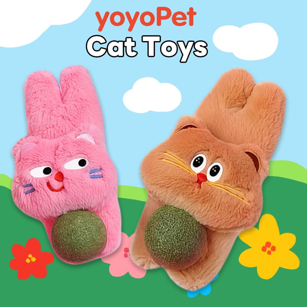 yoyopet : ของเล่นแมว กัญชาแมว Catnip ตุ๊กตาแมว ดีไซน์น่ารัก ของเล่นสัตว์เลี้ยง นุ่ม น่ารัก แมวติดใจ รูปที่ 2