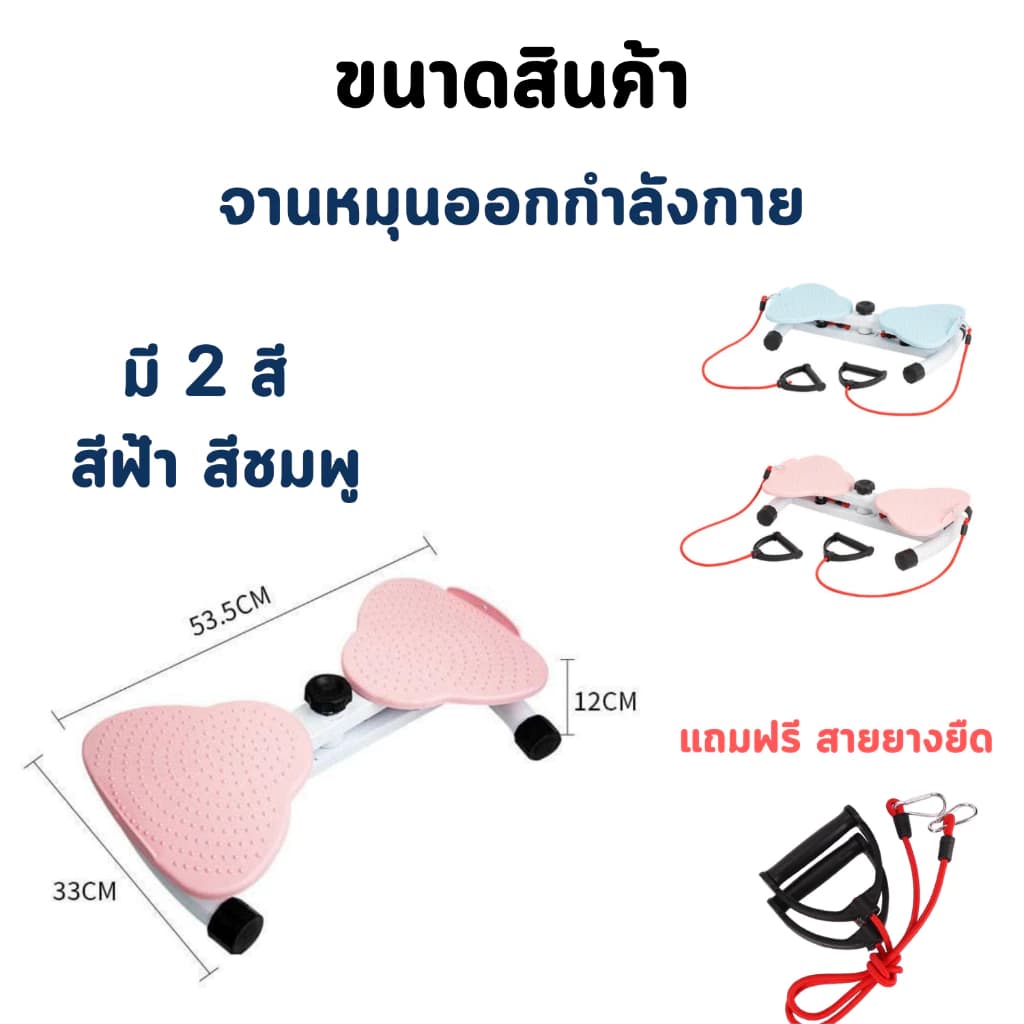 จานทวิสต์ เครื่องบิดเอวโรตารี่ ขนาดใหญ่ ลดน้ำหนักหญิง-แม่หลังคลอด วัสดุABS แข็งแรง รูปที่ 3