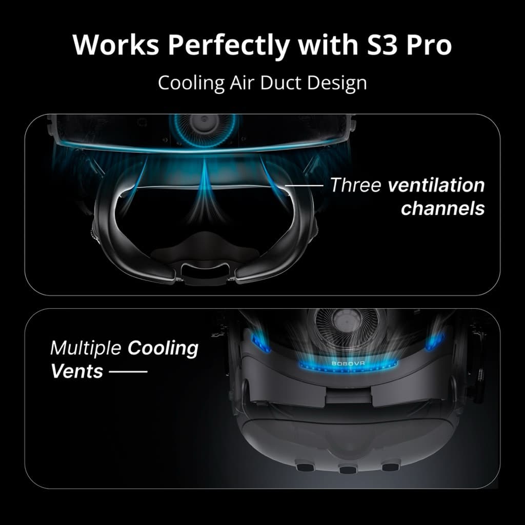 BOBOVR F3 Facial Interface for Meta Quest 3(รองรับพัดลม S3 Pro รูปที่ 2