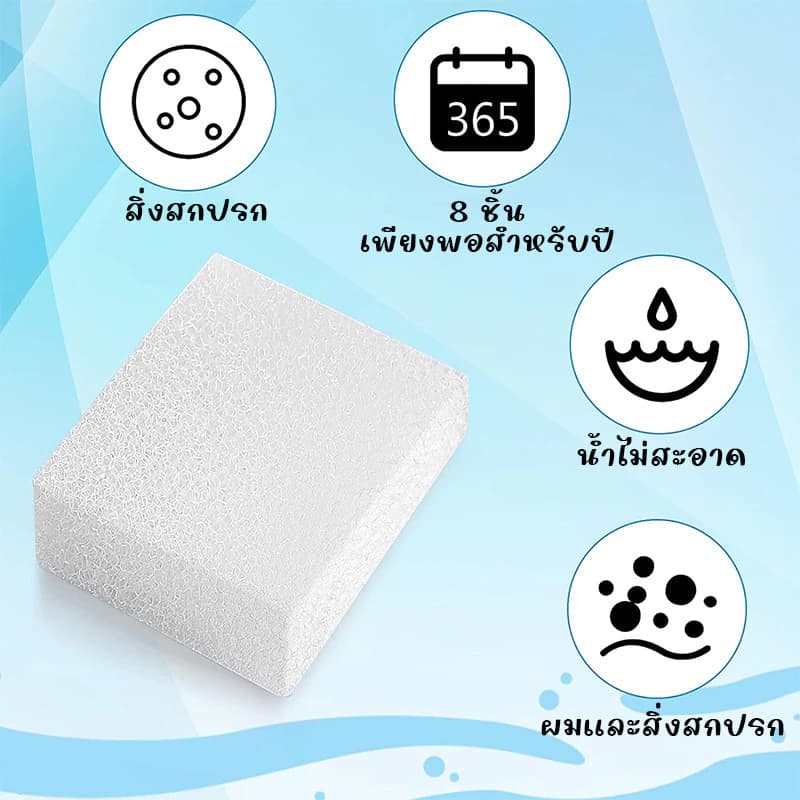 ฟองน้ำปั๊ม สำหรับน้ำพุสัตว์เลี้ยง UrPet น้ำสำหรับสัตว์เลี้ยง กรองสิ่งสกปรกในน้ำเพื่อให้น้ำสะอาด รูปที่ 3