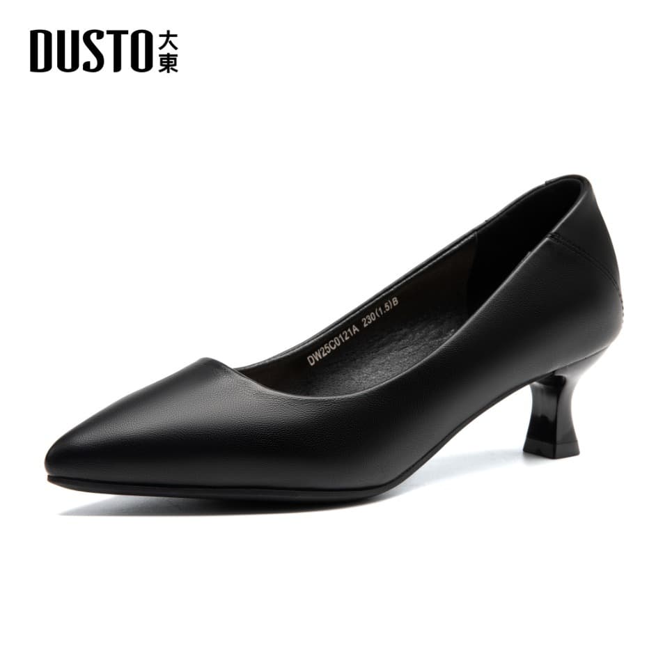DUSTO รองเท้าส้นสูงหัวแหลม 5 ซม เดินง่าย สวมใส่สบาย เหมาะสำหรับการทำงานและโอกาสทางสังคม รูปที่ 3