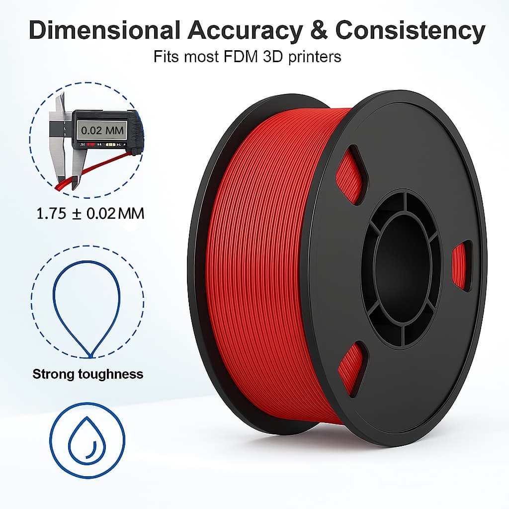Filamax เส้นพลาสติก PETG Filament 3D Printer 1.75mm 1kg ไร้กลิ่น ปริ้นง่ายกว่า High Quality รูปที่ 3