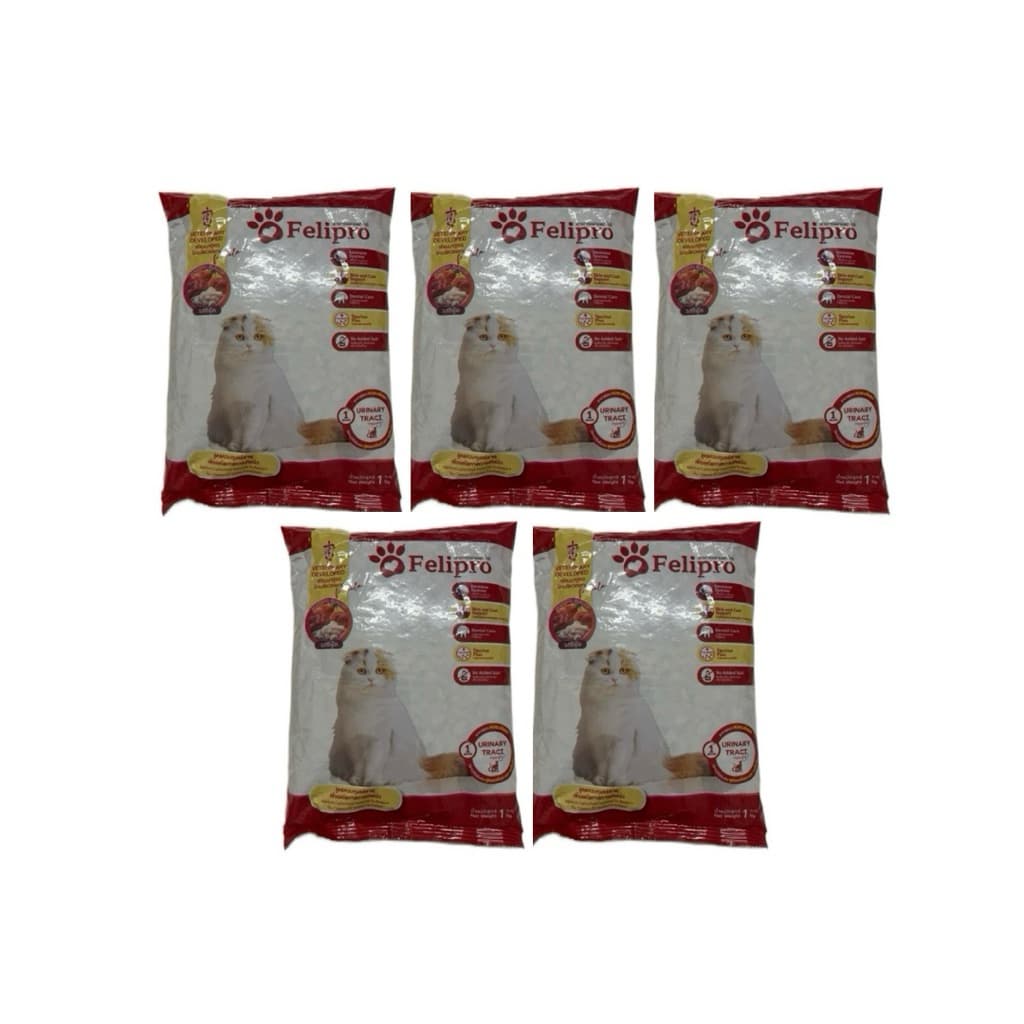 Felipro เฟลิโปรสีแดงอาหารแมว สูตรลดโอกาสการเกิดนิ่ว รสซีฟู้ด 1 กิโล เเบบ1 ถุง รูปที่ 3