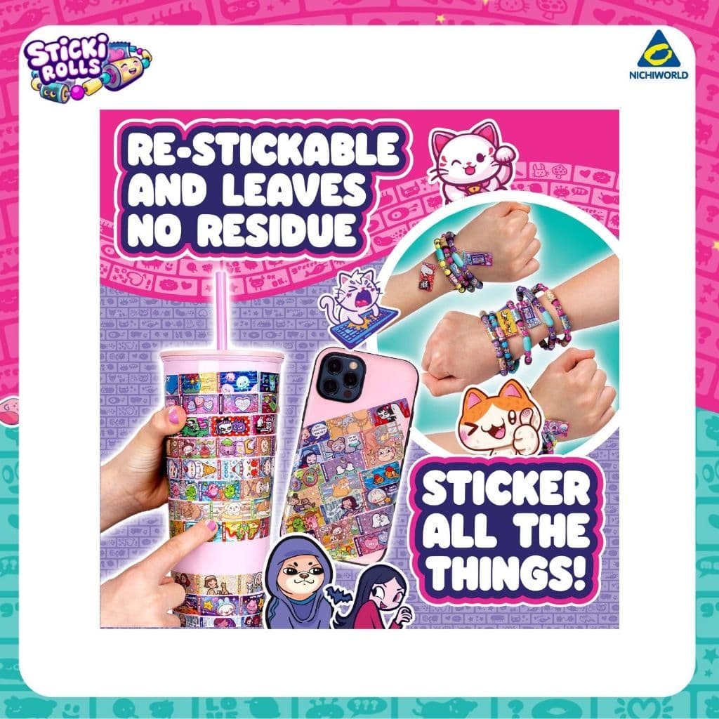 ของแท้ Sticki Rolls S2 - กำไลข้อมือสติ๊กเกอร์ DIY + สมุดสะสม รหัส SRSR201 รูปที่ 5