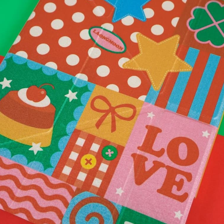LAONGMOON เคสไอแพดแกน Y ฝาพับ พิมพ์ลาย Lucky Girl Collection ipad case เคส iPad ใส่ปากกาได้ รูปที่ 5