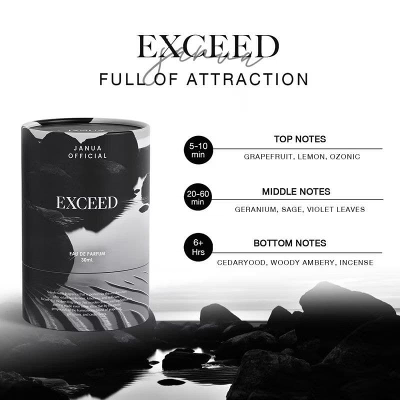 Exceed น้ำหอมแจนยัวร์ Janua Perfume สำหรับผู้ชาย กลิ่น Exceed ขนาด 30ml รูปที่ 5