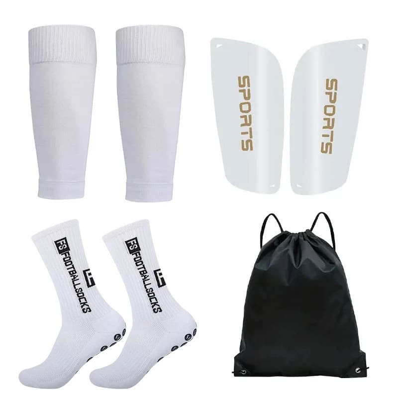 ชุด 4 ชิ้น ถุงเท้าฟุตบอล กันลื่น สนับแข็ง ถุงเท้าตัดข้อ กระเป๋า ที่ใส่สนับแข็ง รูปที่ 9