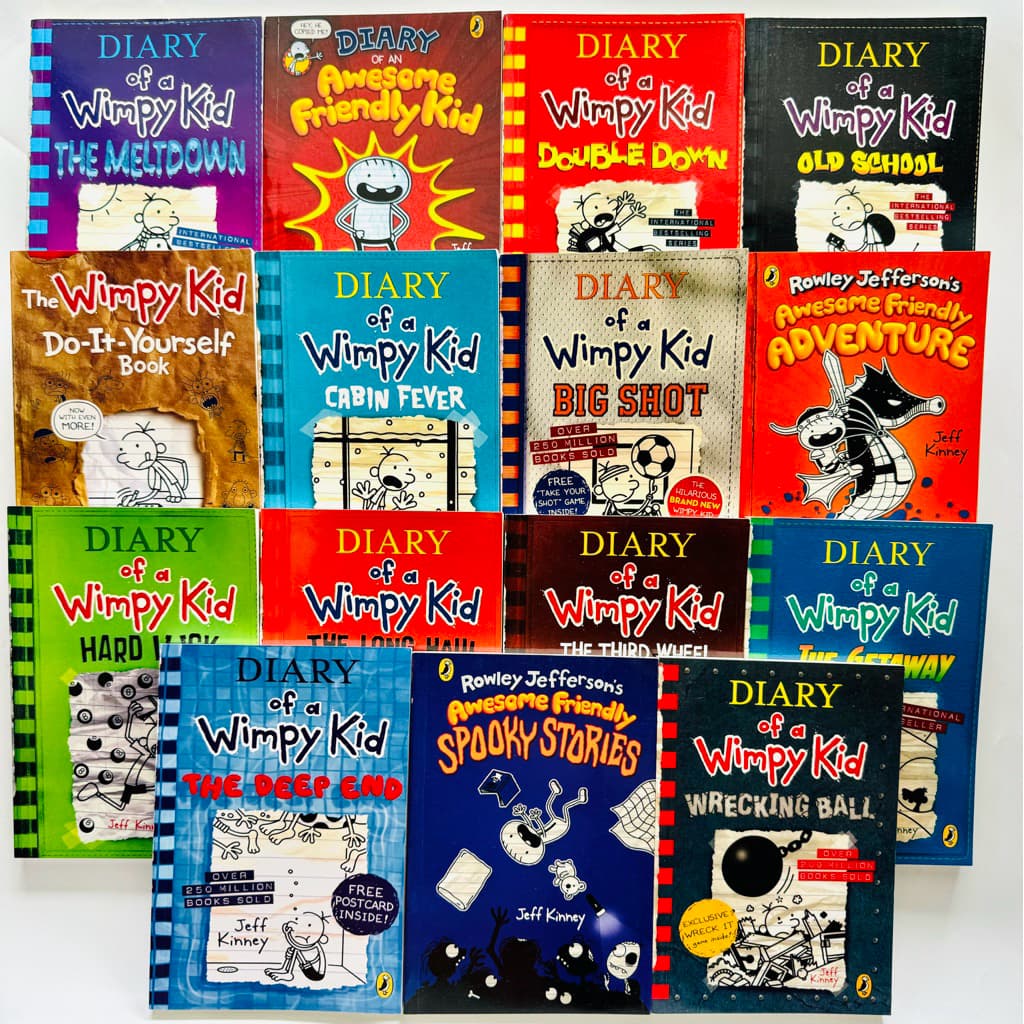 Diary of a Wimpy Kid Series and Rowley Jefferson Books – 15 Books Collection by Jeff Kinney รูปที่ 1
