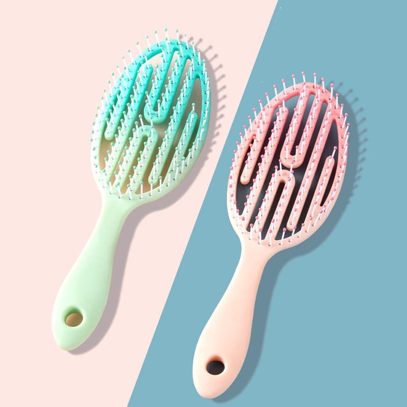 หวีแอร์รี่ หวีลดผมร่วง แปรงหวีผม นวดศีรษะ Detangling Brush หวีไนลอน หวีผมเปียกและแห้ง แกนม้วนผม หวีแอร์รี่ รูปที่ 7
