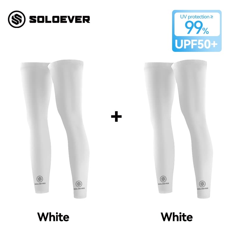 SOLOEVER ปลอกขา ปลอกหุ้มขาใส่ปั่นจักรยาน UV UPF50+ กันรังสี UV ได้ 99% กางเกงรัดรูปแบบ Unisex รูปที่ 9