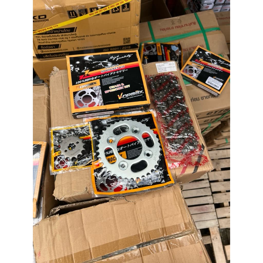 VORMAX โซ่สเตอร์ 3ชิ้น 428W125 WAVE100S ยูบ๊อกซ์ WAVE110I WAVE25I MSX125 DREAM SUPER CUP รูปที่ 4
