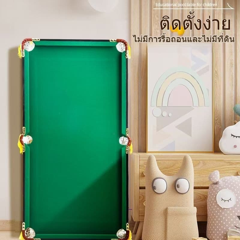 มีสินค้าในสต๊อก โต๊ะสนุกเกอร์ขนาดใหญ่ ขาเหล็กปรับได้ 120 ซม. สำหรับเด็กและผู้ใหญ่ โต๊ะสนุกเกอร์ ชุดโต๊ะพูล รูปที่ 4
