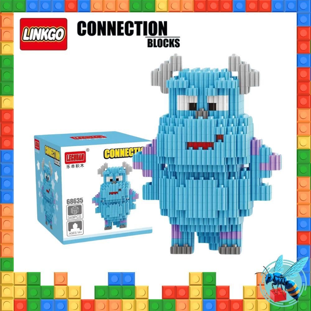 ตัวต่อ นาโน มอนเตอร์อิ้ง ซัลลี่ ไมค์ SULLEY MIKE monster inc Nanoblock Size L รูปที่ 3