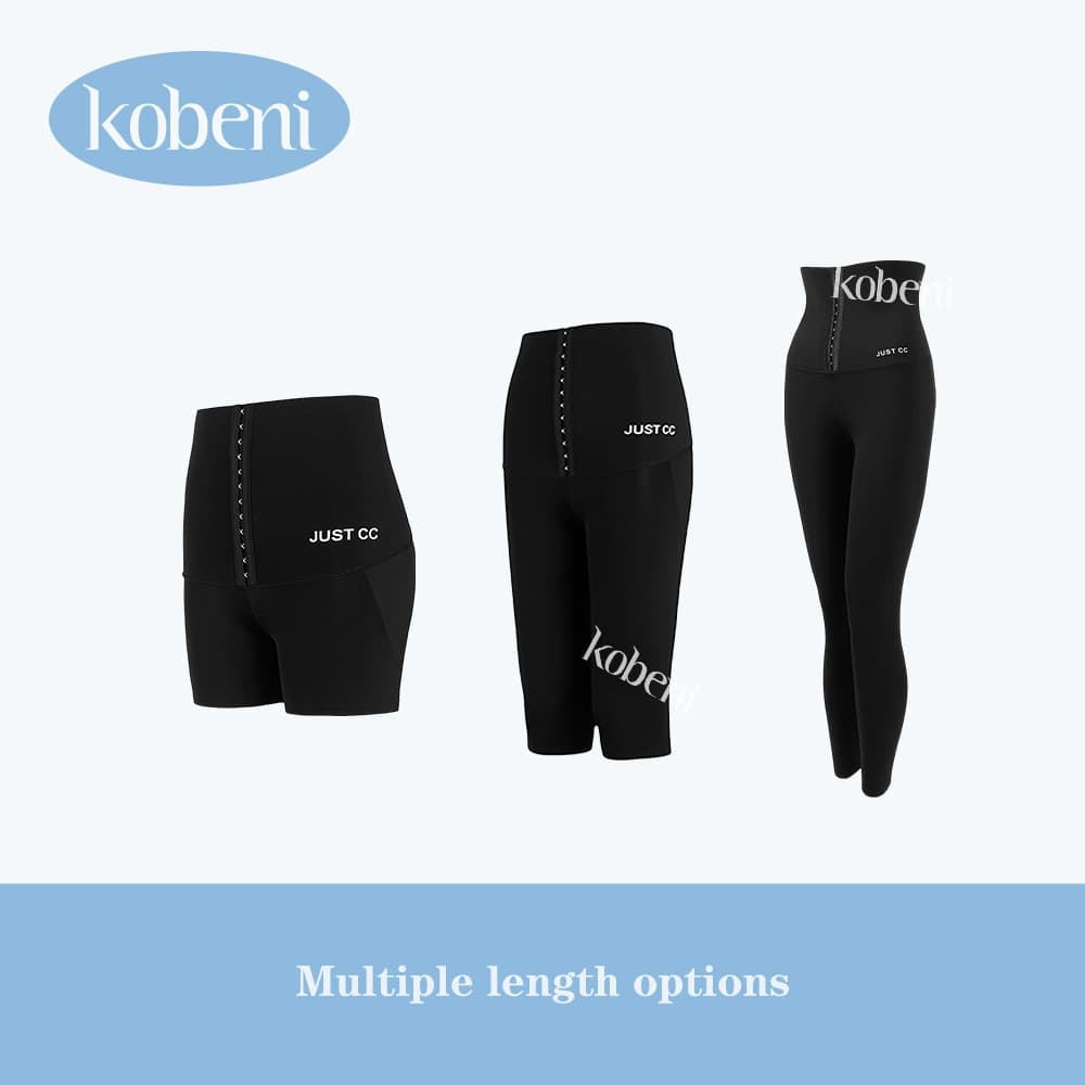 ⭐KOBENI⭐กางเกงเก็บพุง ตะขอปรับได้ 3 ระดับ ทรงเอวสูง กระชับต้นขาและสะโพก สามแต้ม/ห้าแต้ม/เก้าแต้ม ความยาวที่เลือกได้ รูปที่ 8