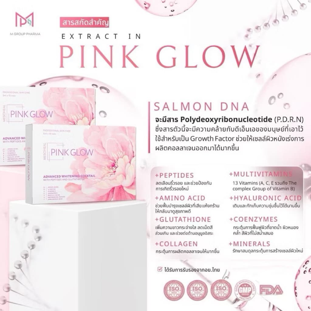 PINK GLOW Mesoheal อย.ไทย เช็คแท้ถูกชัวร์ รูปที่ 6