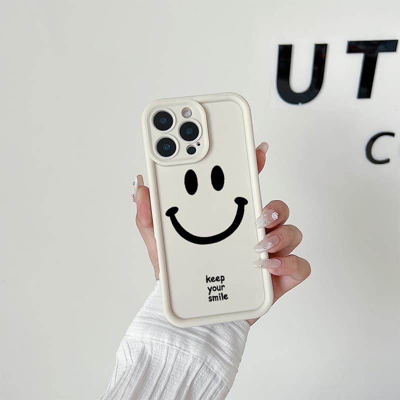 Smile face เคส OPPO A7 A5s A12 A11K A15 A15s A35 A16 A16s A54s A17 A17K A9 2020 A5 2020 A11X A31 2020 เคสออปโป้ รูปที่ 4