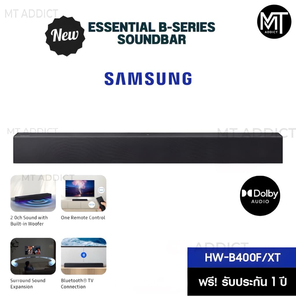 B-series Soundbar samsung HW-B400F 2.0ch Subwoofer รูปที่ 1