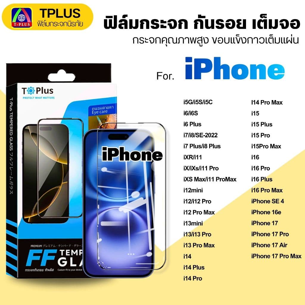 ฟิล์มกระจก iphone 17e Air 13 17ProMax 11 17Pro 16Promax 12 12Promax 16 17 15 15Promax รูปที่ 3
