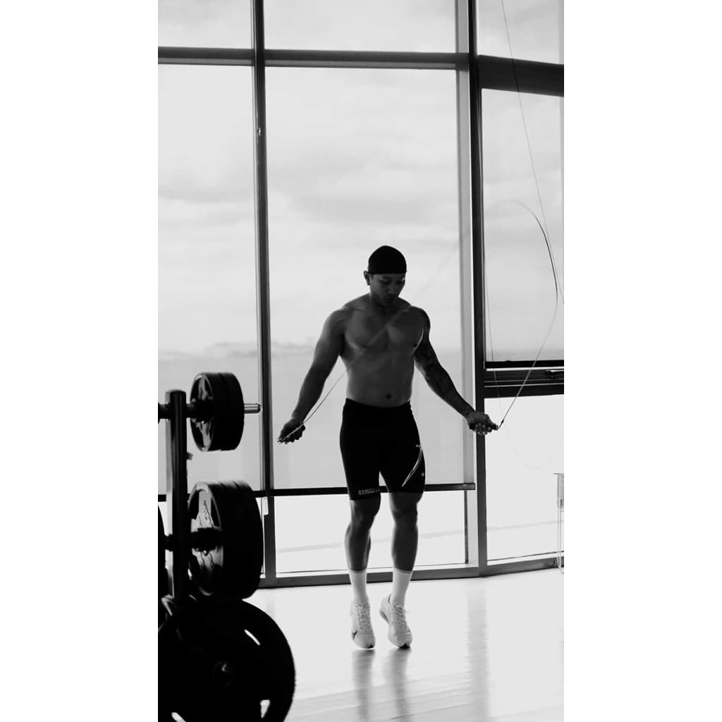 Saint Barbellion - Mens Half Tight กางเกงวิ่ง รัดรูป ขาสั้น Compression Wear รูปที่ 3