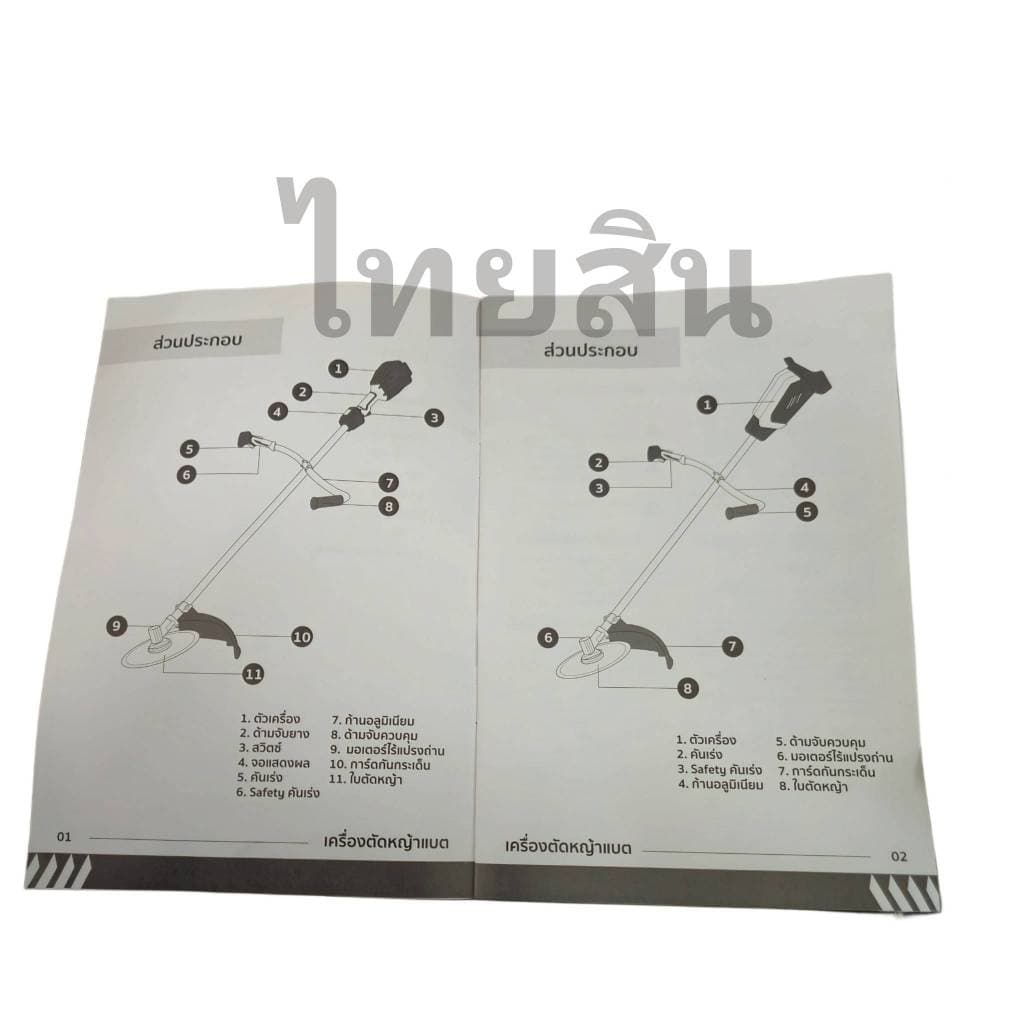 เครื่องตัดหญ้าแบต 21V รุ่น Premium Plus ยี่ห้อ Nakita พร้อมใช้ แถมจานแดง 7.5 นิ้ว+ใบเกี่ยว 2 ใบ+1 ใบวงเดือนเขียว รูปที่ 7