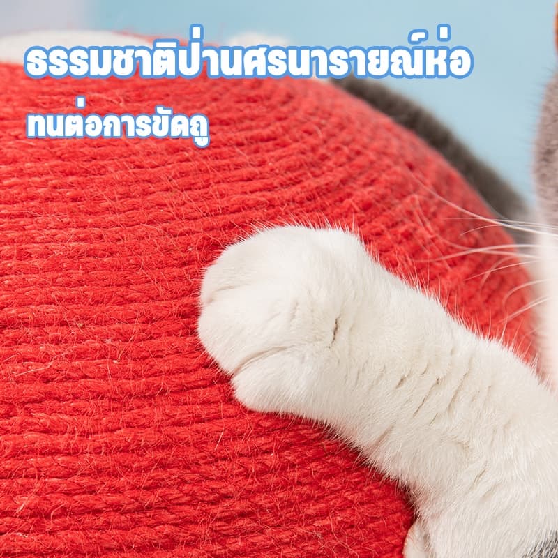 รูปร่างเห็ด ที่ลับเล็บแมว คอนโดแมว ทนต่อการขีดข่วน ไม่ครอบครองพื้นที่ เสาลับเล็บ แร็คปีนแมว ดีไซน์เห็ดมาริโอ้น่ารักน่าเล รูปที่ 2