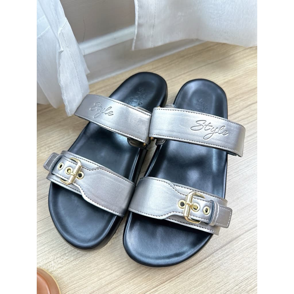 Style shoes รุ่น Tori 02 รองเท้าแตะทรงไบเก้น สวยใส่สบายดูดี สายเข็มขัดไปรับได้ *แนะนำบวกเพิ่ม1ไซด์* รูปที่ 6