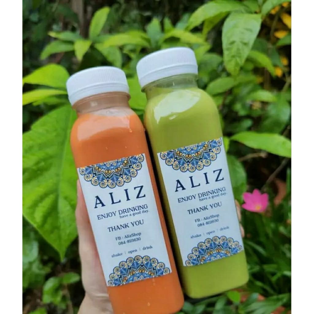 ขวดพลาสติก ทรงสตาร์บัค ปากกว้าง 34 มิล ขนาด 200 ml +พร้อมฝา เลือกสีฝาได้) พลาสติกใส PET บรรจุเครื่องดื่ม รูปที่ 7