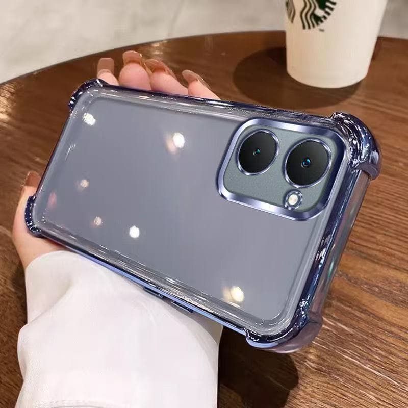 เคสใส กันรอยเลนส์กล้อง สำหรับ Vivo Y03 Y18 Y03T Y28S Y28 4G Y21 Y21T T1X Y33S Y33T เคสขอบสี กันกระแทก หรูหรา รูปที่ 1