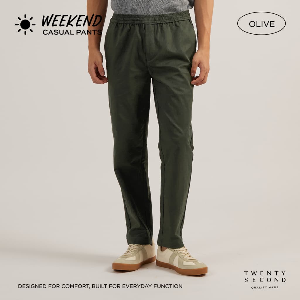 TWENTYSECOND กางเกงขายาว BALANCE SERIES รุ่น Weekend casual pants รูปที่ 6
