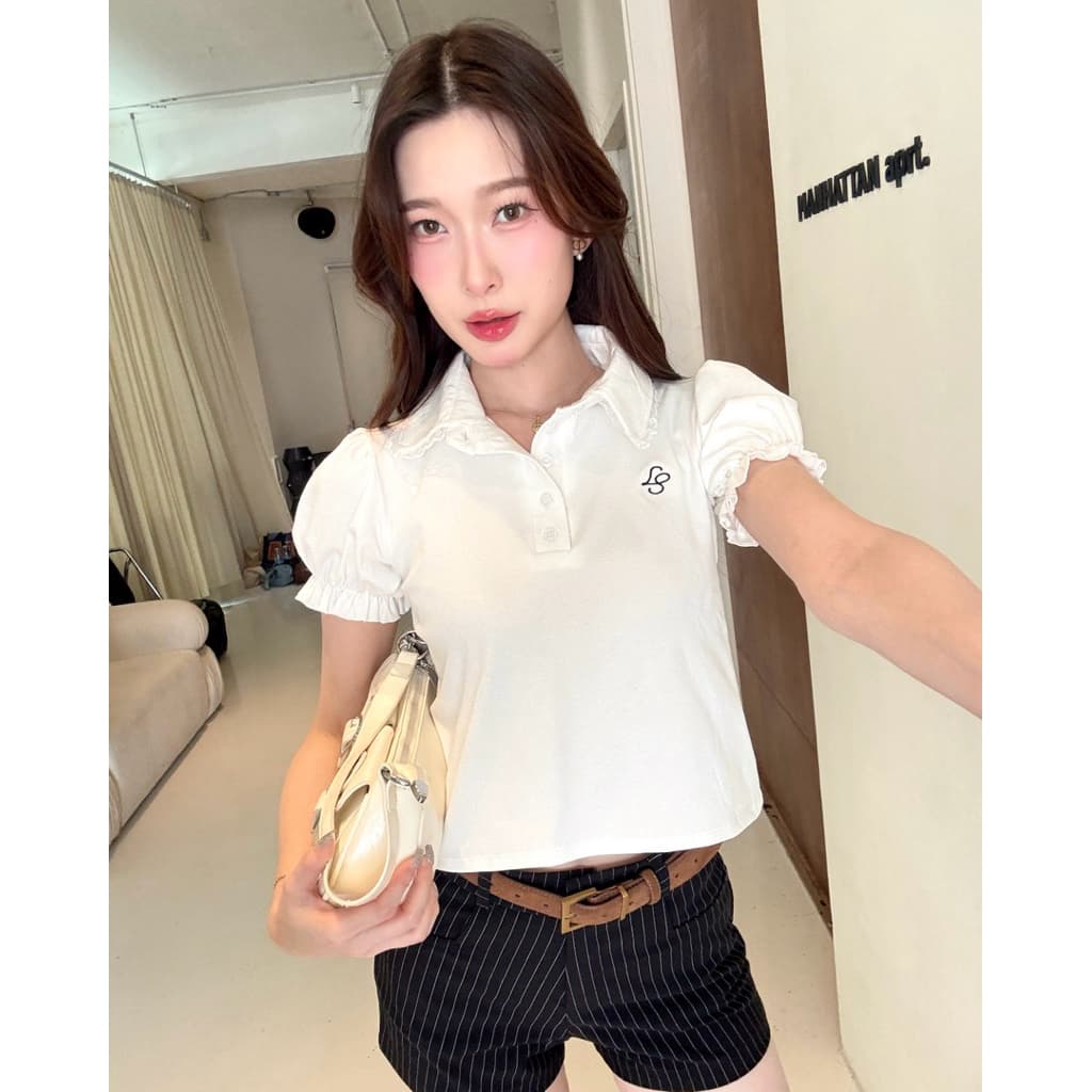 Delyn Polo Crop : เสื้อโปโลครอป longsaidoo_ รูปที่ 3