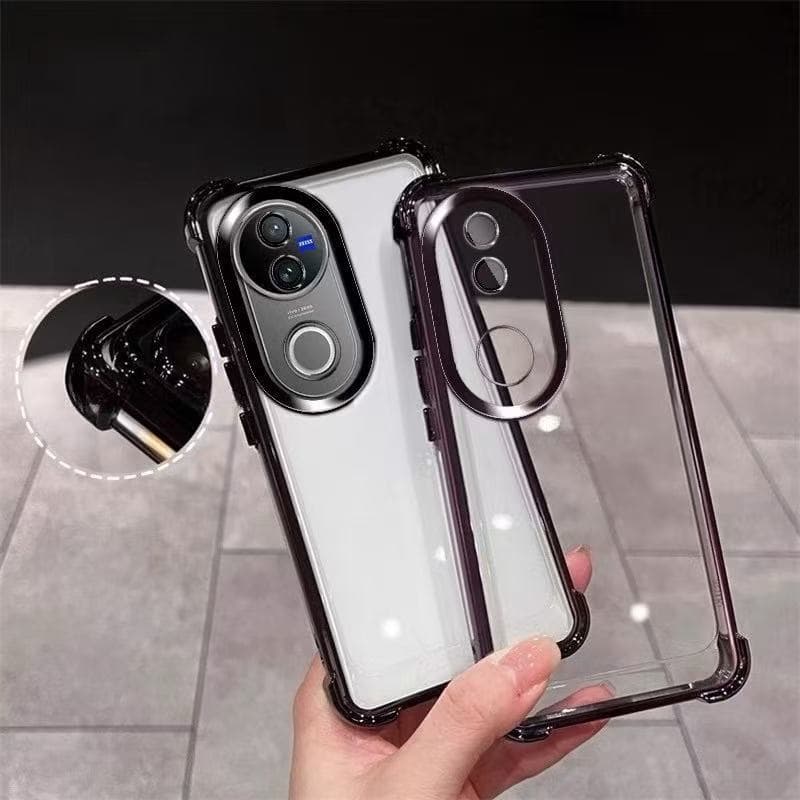 เคสใส ขอบสี กันเลนส์กล้อง สำหรับVivo V60lite V60 V50 lite V40 V40Pro V30 V30Proกันกระแทก รูปที่ 5