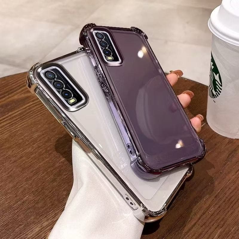 เคสใส ขอบสี กันเลนส์กล้อง สำหรับVivo Y12A Y12S Y3S Y20 Y20S Y20I Y11 Y12 Y15 Y17กันกระแทก รูปที่ 3