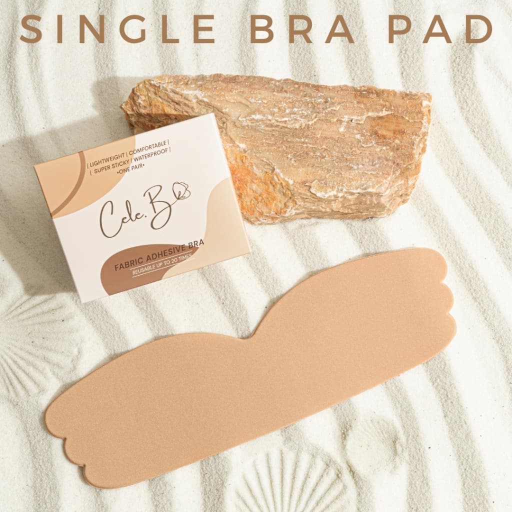 Cele.b บราแผ่นจัดทรง Single Bra pad บราอกชิด บราสาวอวบ PLUS SIZE กาวแน่น ติดทน รูปที่ 1