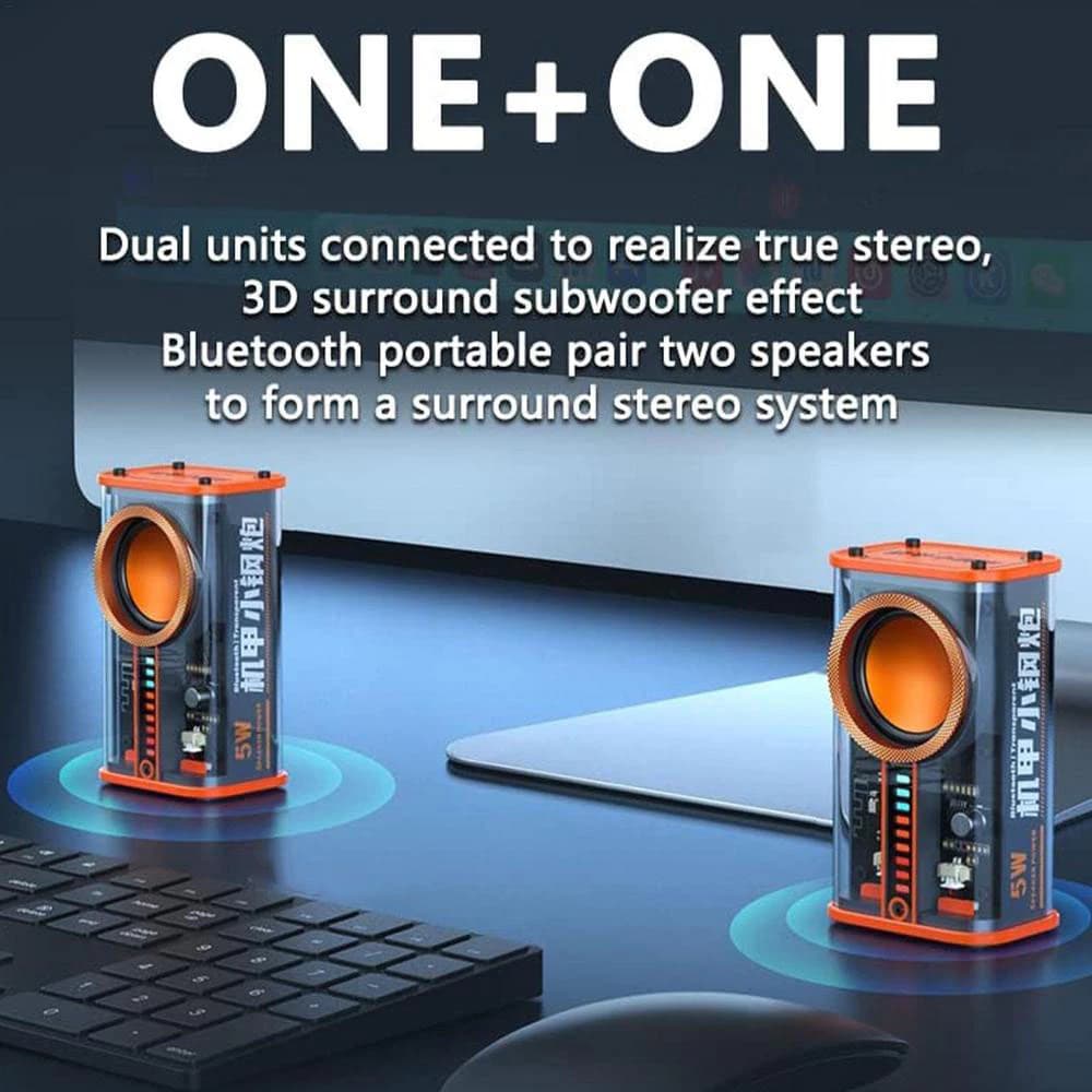 ลำโพงบลูทูธไร้สาย ลำโพงแบบพกพา 5W เสียง3D Wireless Bluetooth Speaker รูปที่ 1