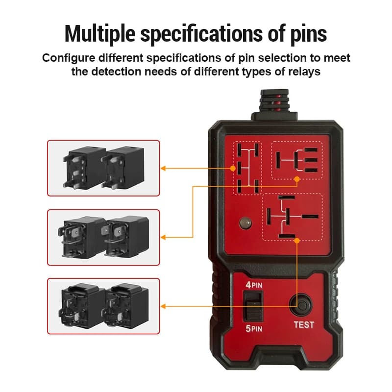 เครื่องทดสอบรีเลย์รถ 12V/24V เครื่องมือวินิจฉัยรีเลย์รถยนต์ Car Relay Tester รูปที่ 2